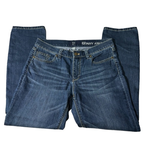 New York & Company Denim Jeans Low Rise Skinny Ankle Stretch Women's Size 8 - Picture 2 of 12